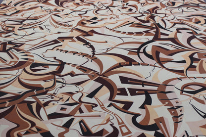 48x60 Japanese Acrylic Pen Painting On Stretched Canvas Ronnie Stelly - "Mourning Coffee" Signed Original