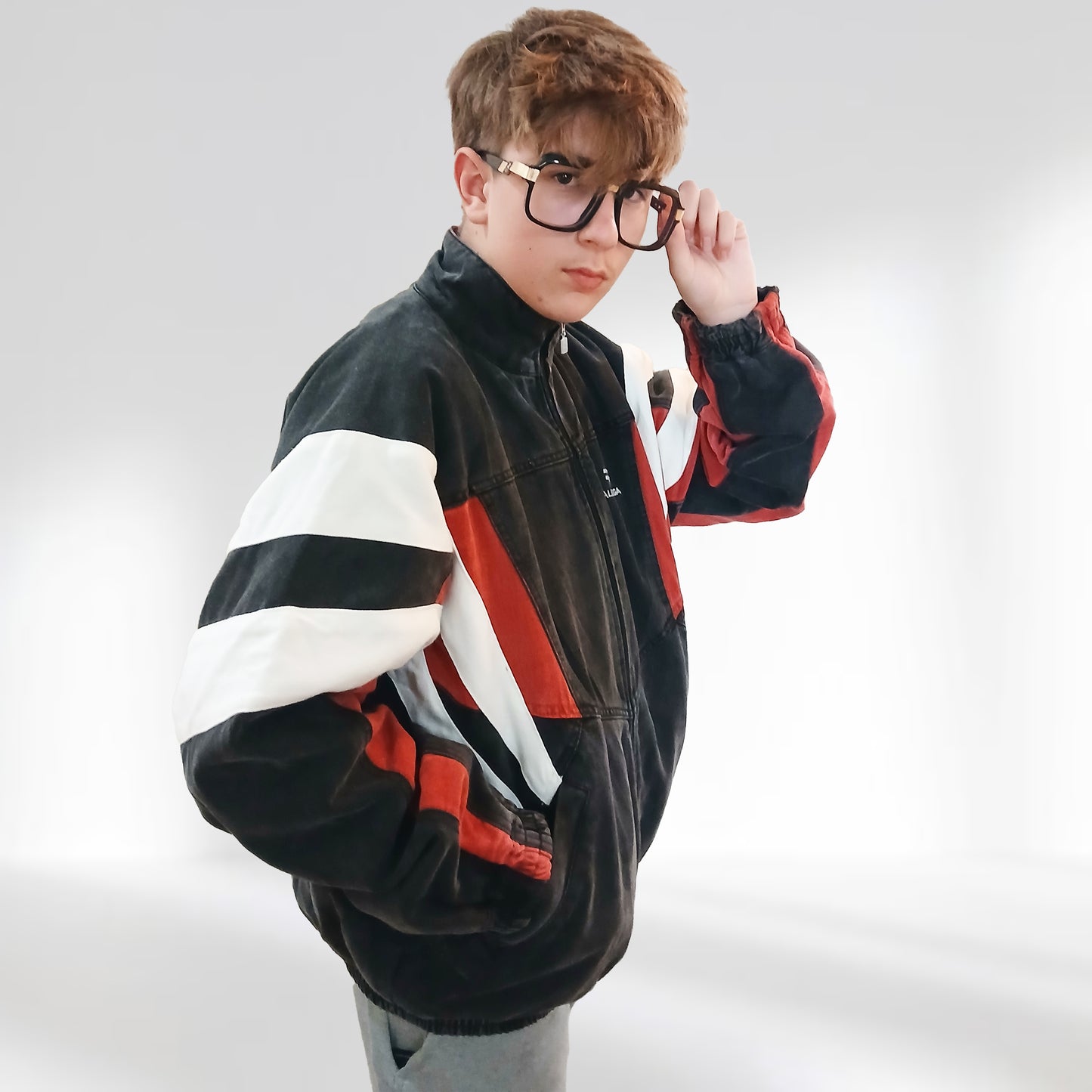 RGSClub X Balenciaga Denim Track Jacket