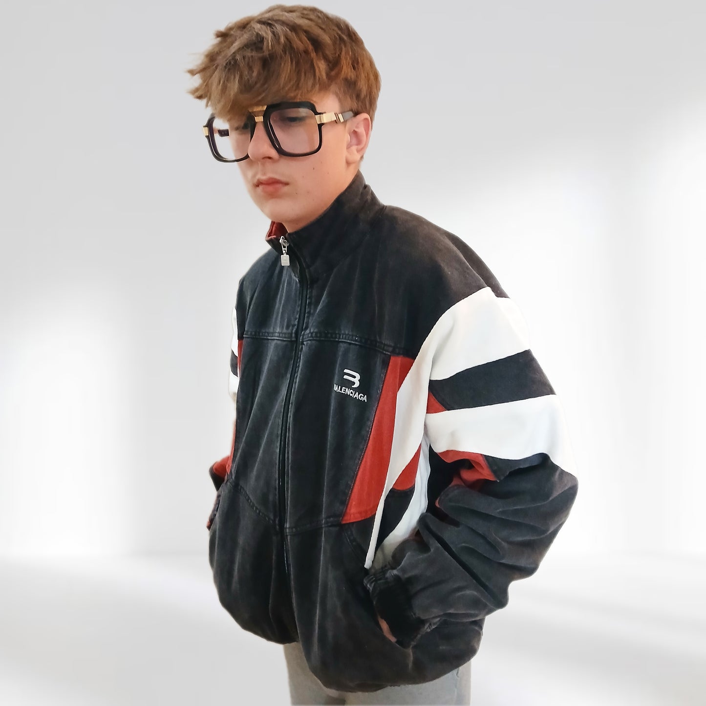 RGSClub X Balenciaga Denim Track Jacket